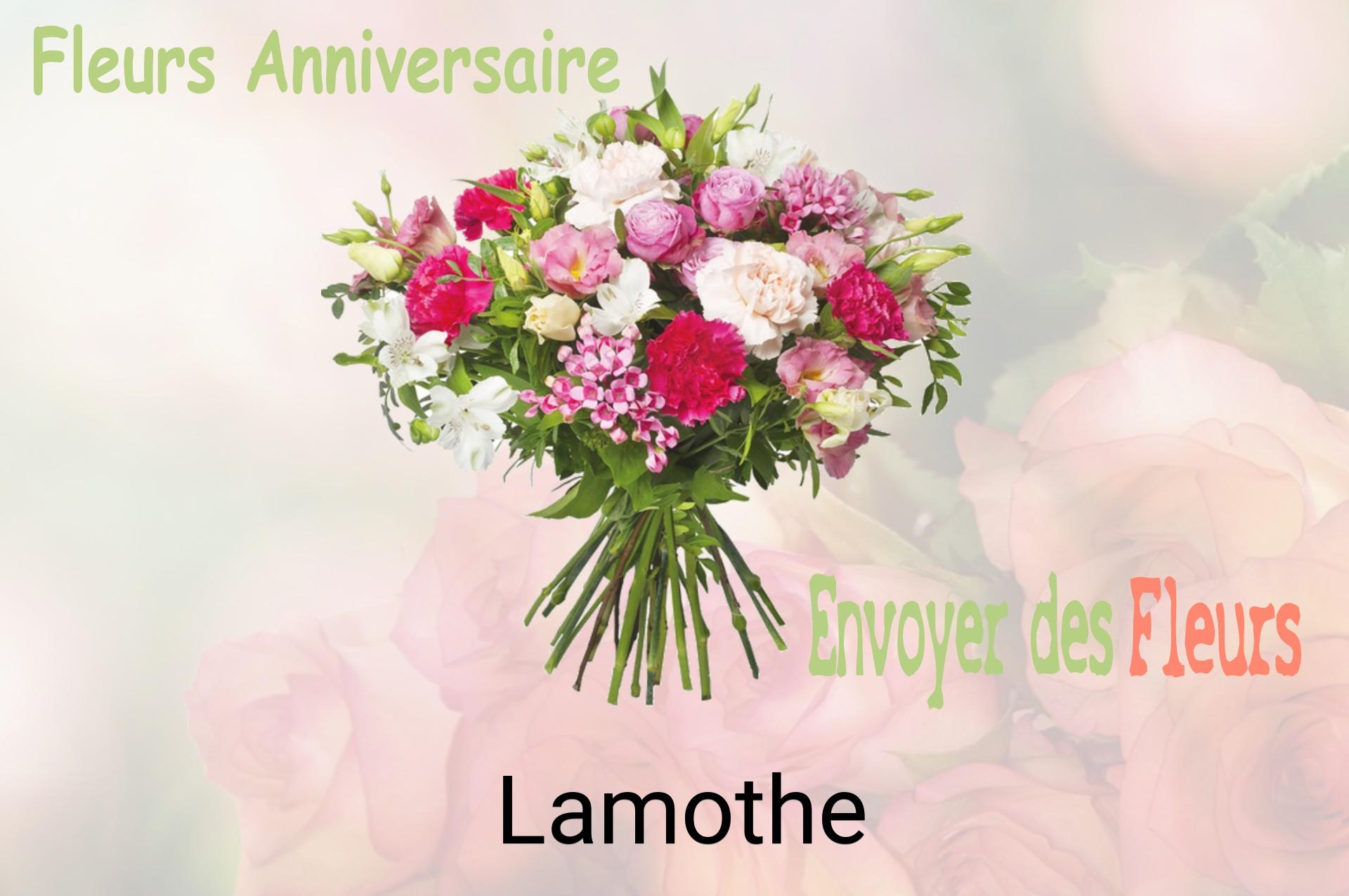 Bouquet de fleurs d’anniversaire livré à Lamothe